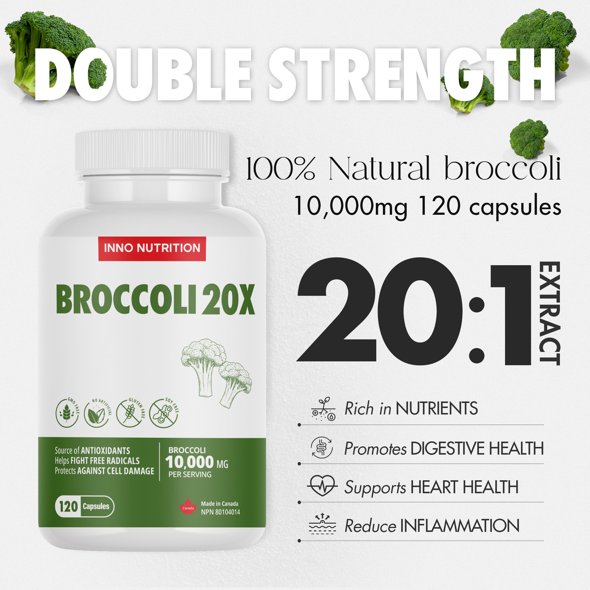 Broccoli 20X 120 Caps