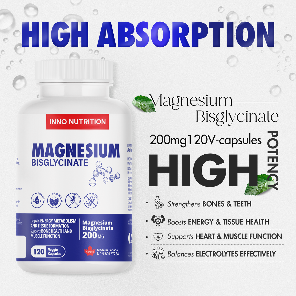 Magnesium Bisglycinate 200mg 120Capsules
