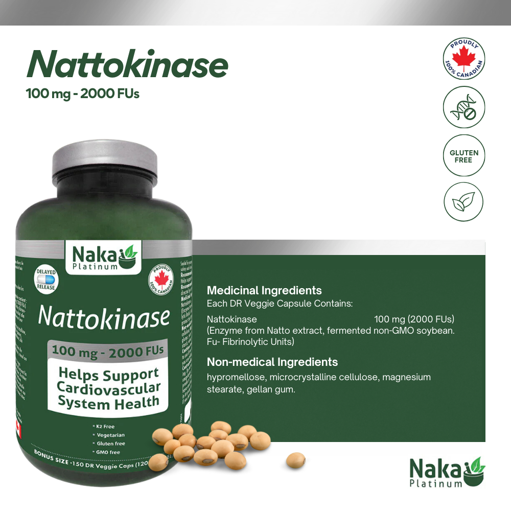 Platinum Nattokinase 100 mg-2000FUs 150 DR Veggie Caps