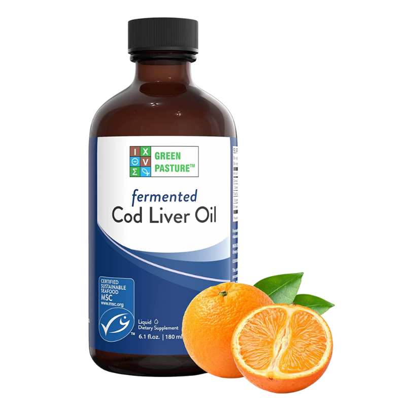 Ferm. Cod Liver Oil Liquid Orange 176 ml