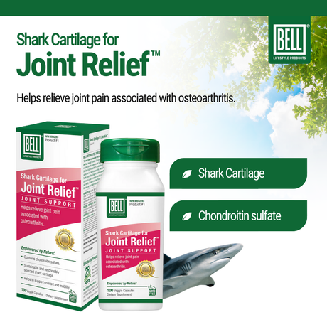 Shark Cartilage for Joint Relief 100 Veggie Caps