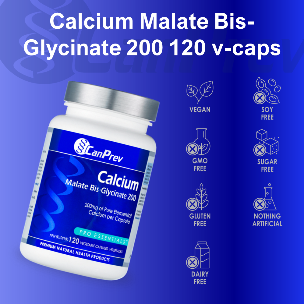 Calcium Malate Bis-Glycinate 200 120 Veggie Caps