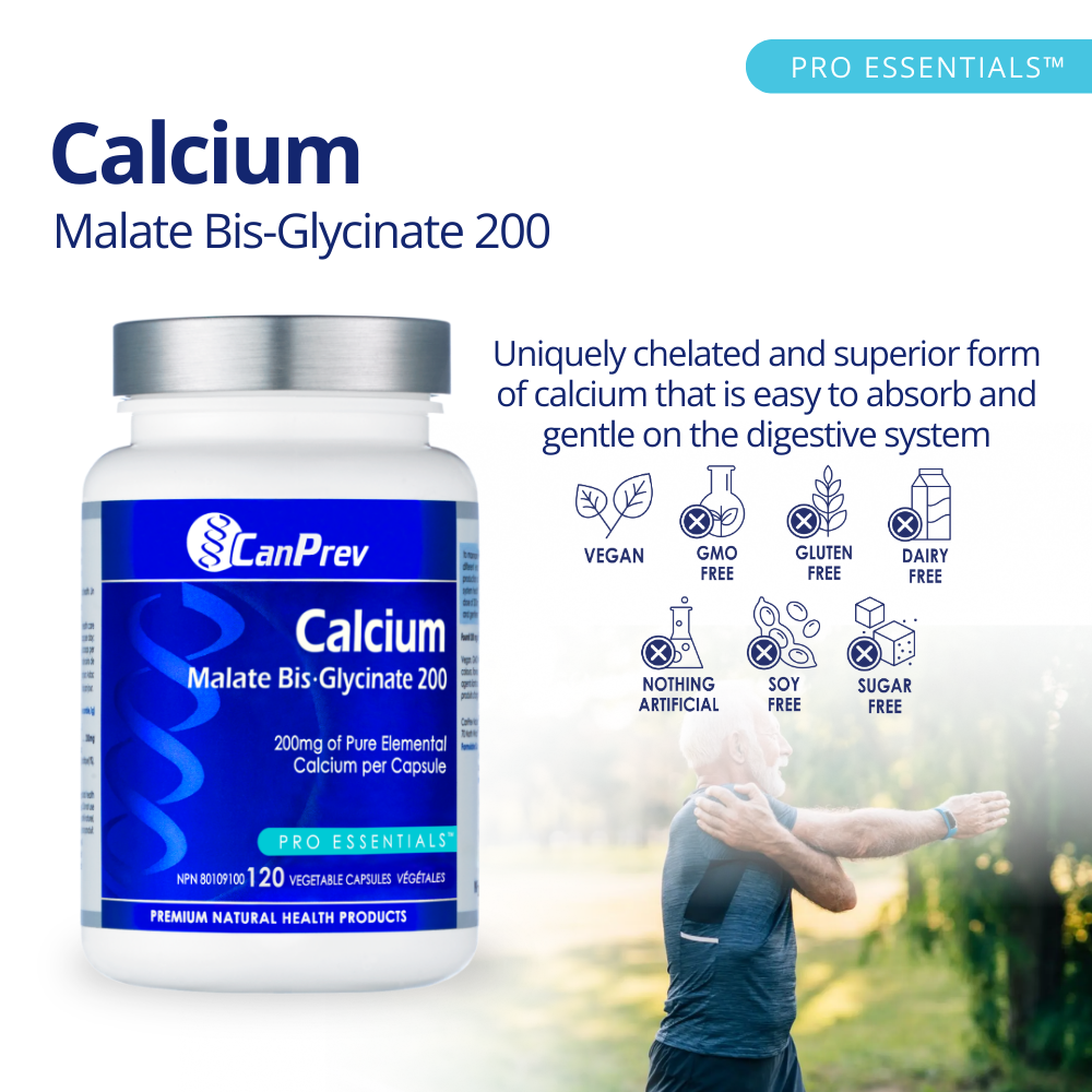 Calcium Malate Bis-Glycinate 200 120 Veggie Caps