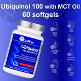 Ubiquinol 100 with MCT Oil 60 Softgels