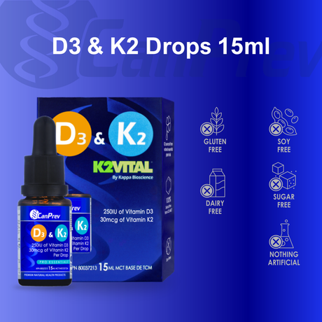 D3 & K2 Drops MCT base 15 mL