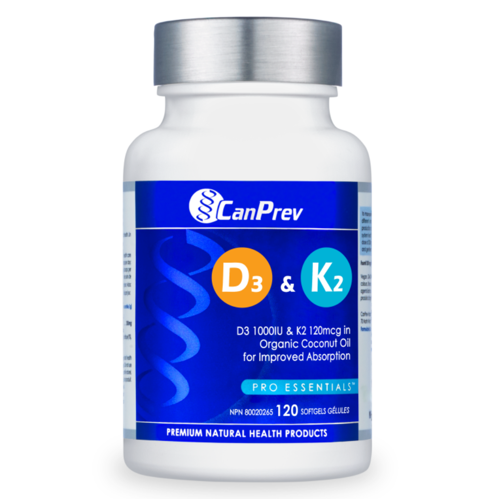 D3 & K2 Organic Coconut Oil 120 Softgels