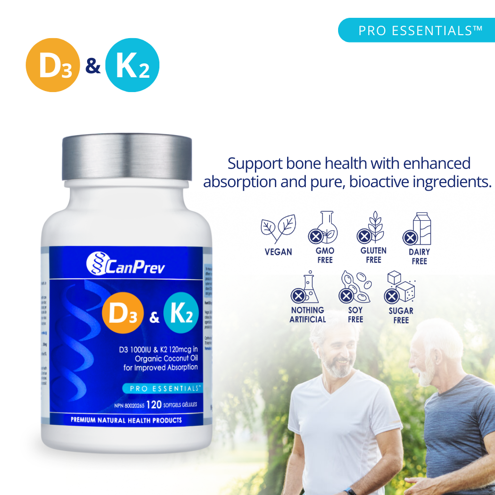 D3 & K2 Organic Coconut Oil 120 Softgels