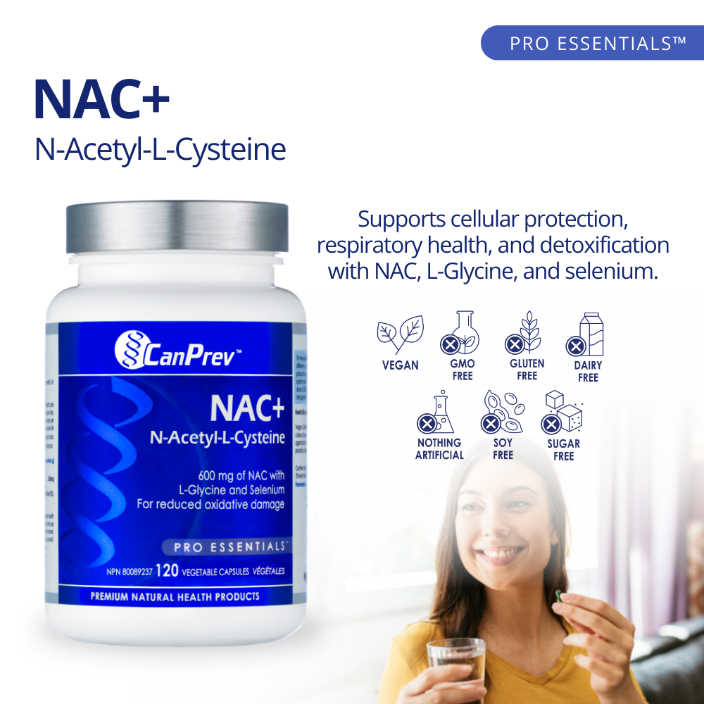 NAC+ N-Acetyl-L-Cysteine 120 Veggie Caps