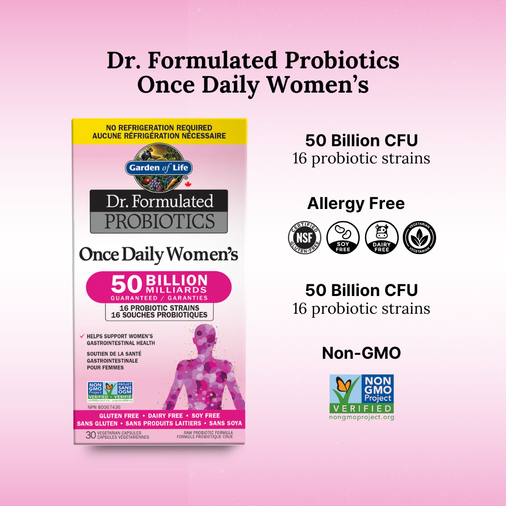 DR. Formulated Probiotics Once Daily Women 50BILLION Shelf Stable 30 Veggie Caps