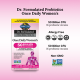 DR. Formulated Probiotics Once Daily Women 50BILLION Shelf Stable 30 Veggie Caps