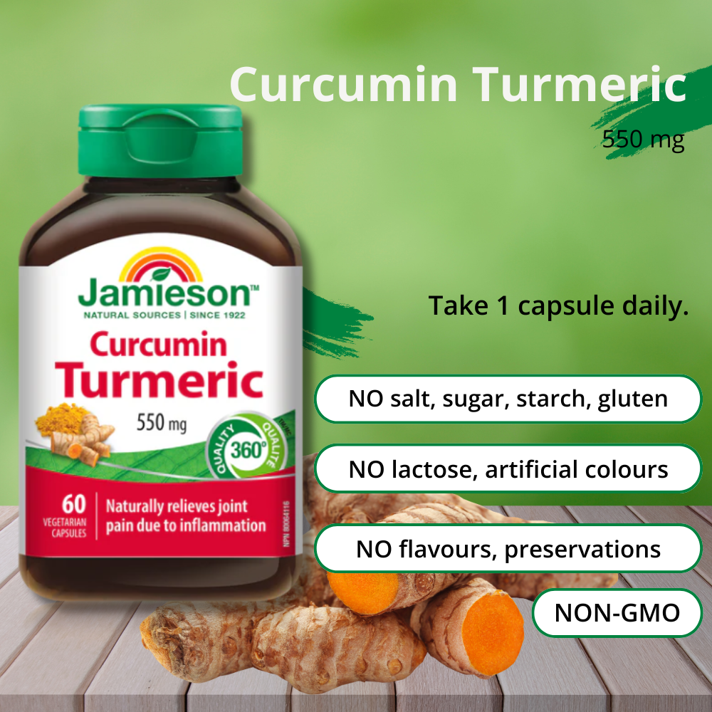 Curcumin Turmeric 550 mg 60 Veggie Caps