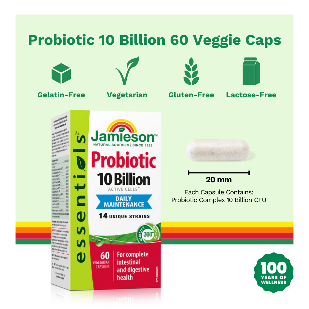 Probiotic 10 Billion 60 Vegetarian Capsules