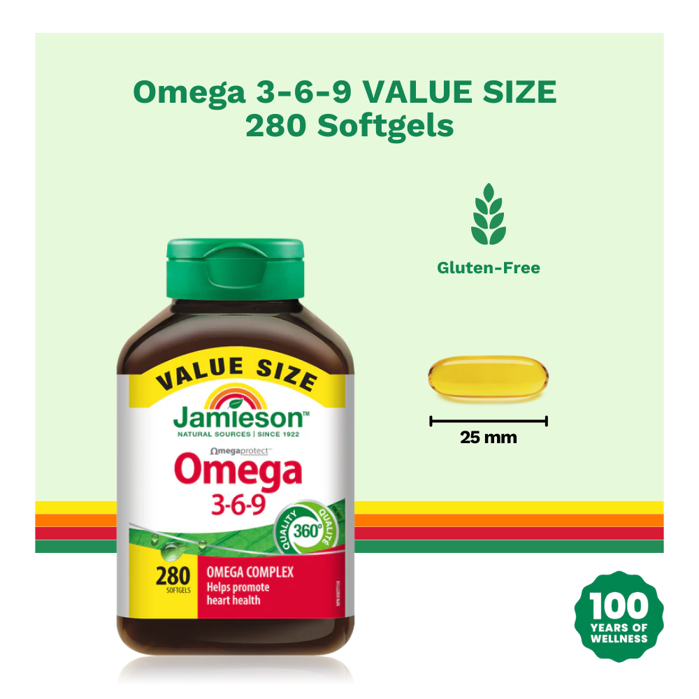 Omega 3-6-9 VALUE SIZE 280 Softgels