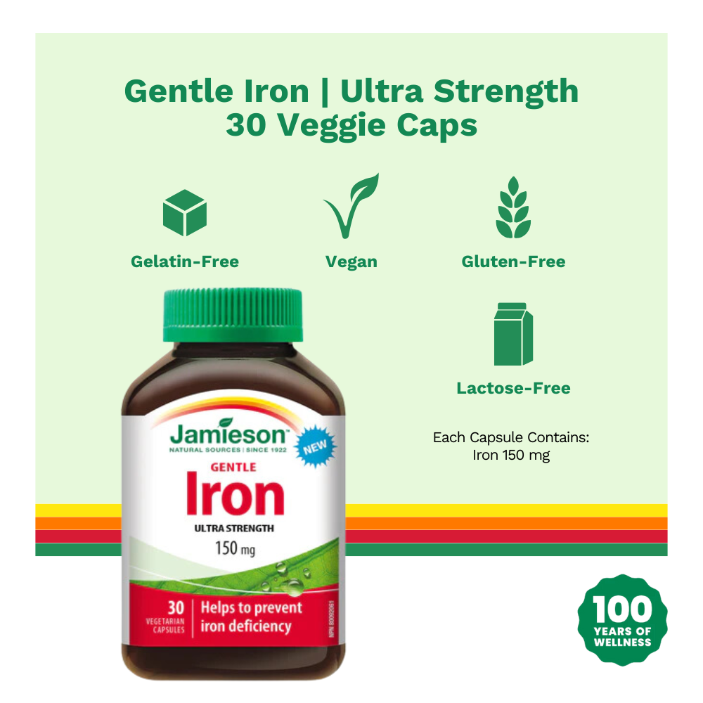 Gentle Iron Ultra Strength 150 mg 30 Veggie Caps