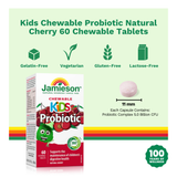 Kids Chewable Probiotic Natural Cherry 60 Chewable Tablets