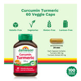 Curcumin Turmeric 550 mg 60 Veggie Caps