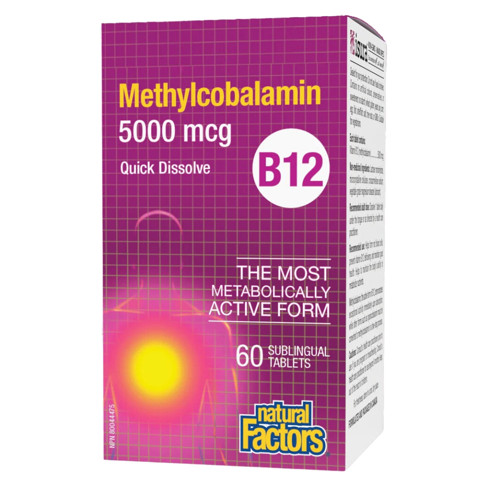 B12 Methylcobalamin 5000 mcg 60 Chewable Tablets