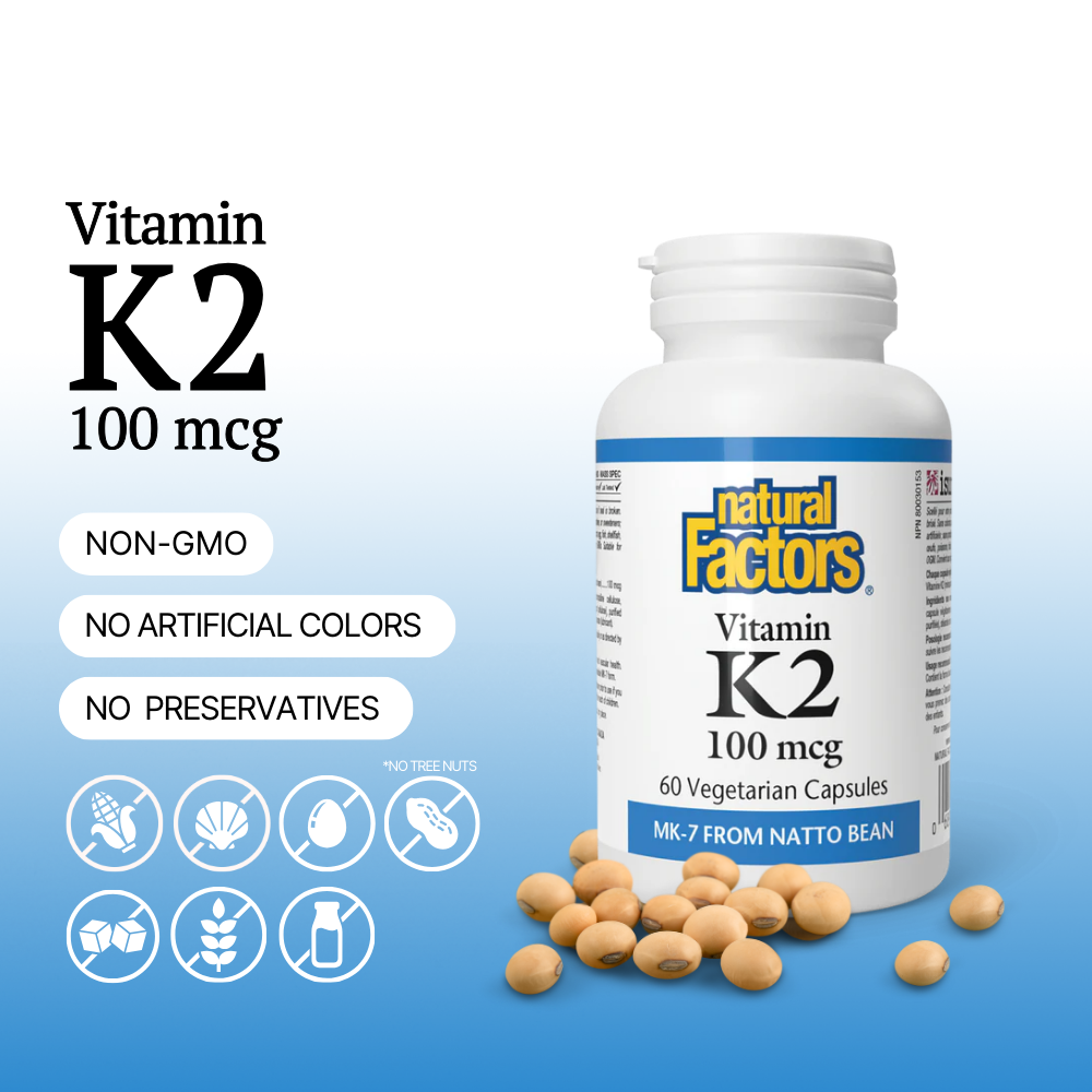 Vitamin K2 100 mcg, 60 Veggie Caps