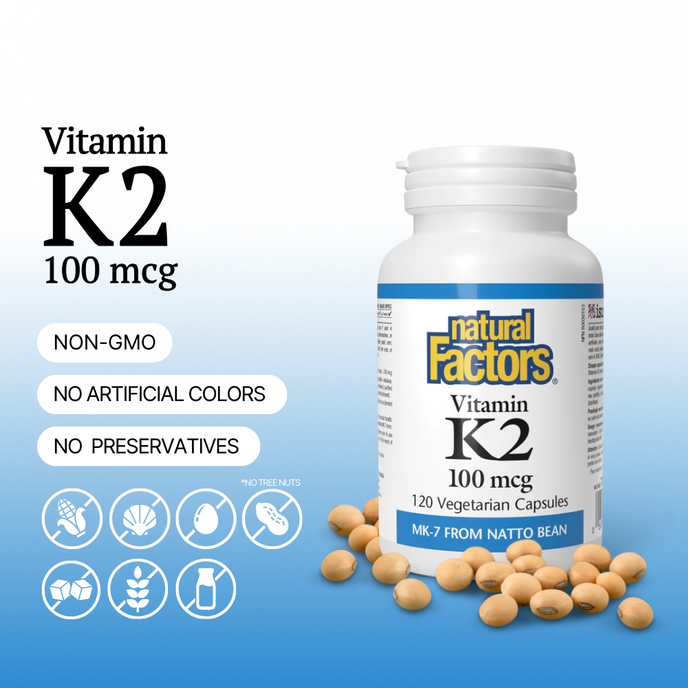 Vitamin K2 100 mcg, 120 Veggie Caps