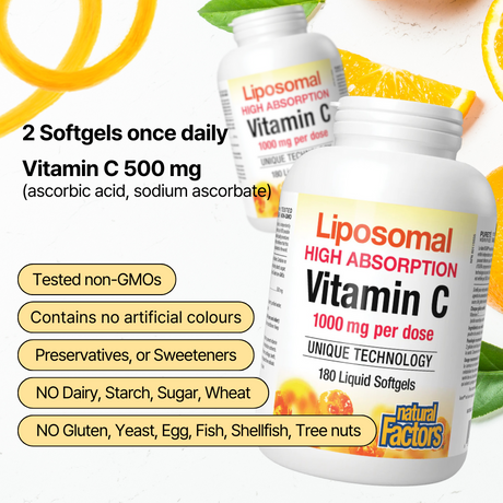 Liposomal Vitamin C 1000 mg 180 Liquid Softgels
