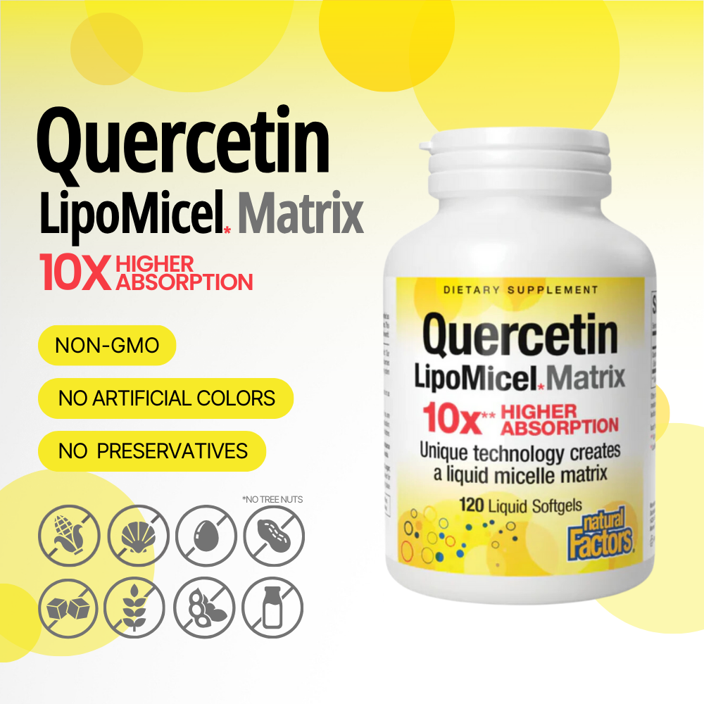 Quercetin LipoMicel Matrix, 120 Softgels