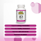 Vitamin B3 500 mg 90 Tablets