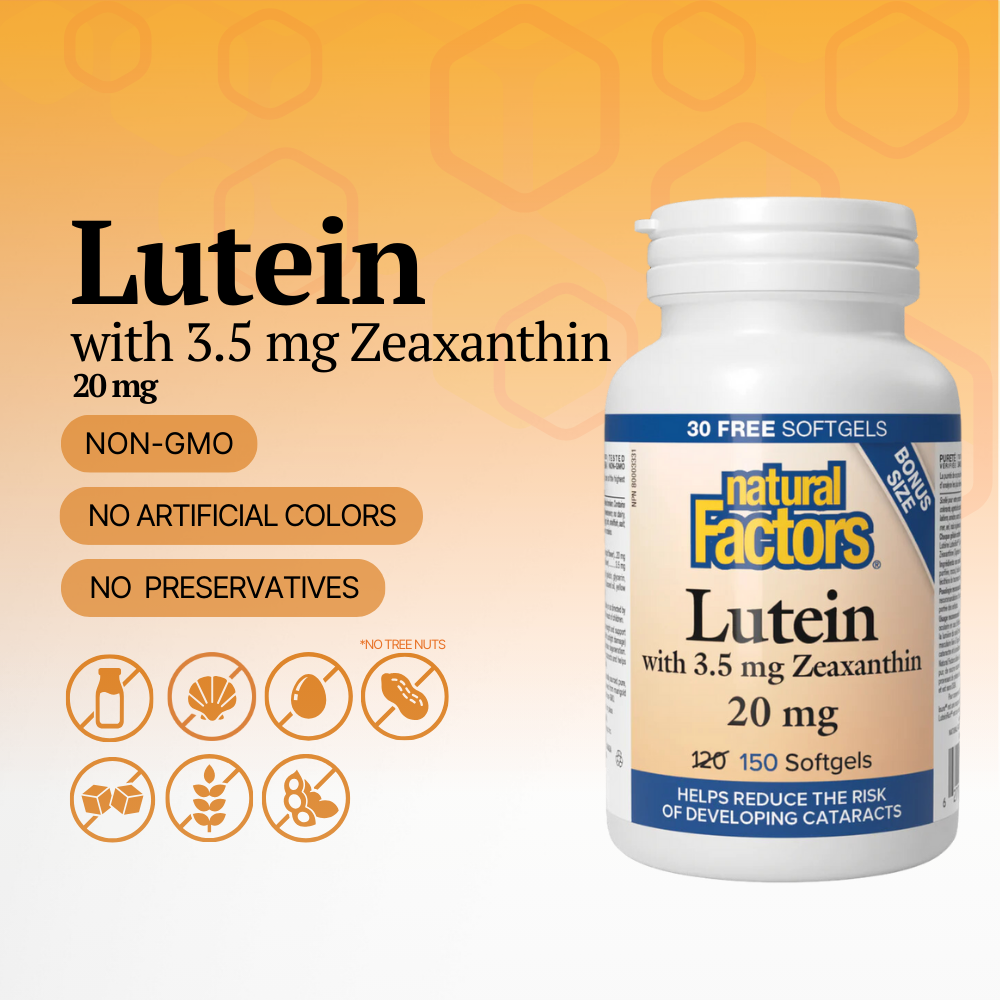 Lutein 20 mg, 150 Softgels