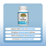 Mega Halibut Liver Oil, 180 Softgels