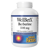 WellBetX Berberine 500 mg, 120 Veggie Caps