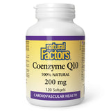 Coenzyme Q10 100% Natural 200 mg, 120 Softgels