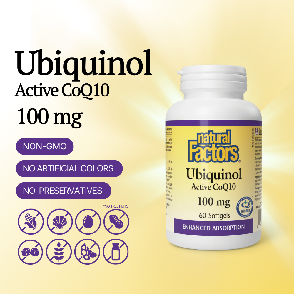 Ubiquinol Active CoQ10 100 mg, 60 Softgels