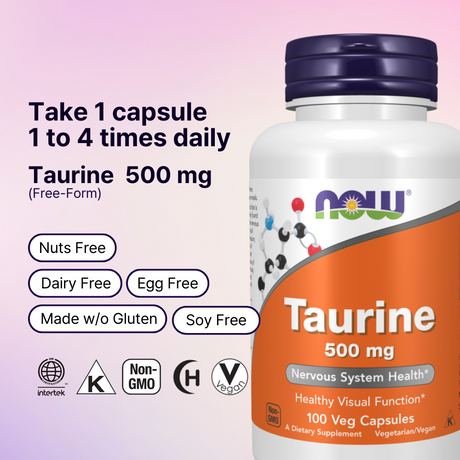 Taurine 500mg 100 Caps