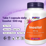 Inositol 500 mg 100 Veggie Caps