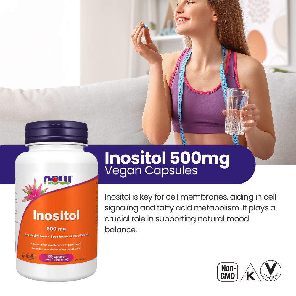 Inositol 500 mg 100 Veggie Caps