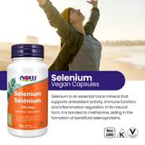 Selenium 200 mcg Yeast Free 90 Veggie Caps