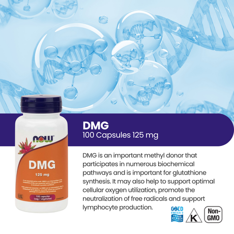 DMG 125 mg, 100 Veg Capsules