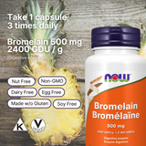 Bromelain 500 mg 60 Veggie Caps