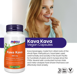 Kava Kava Extract 250 mg, 60 Veggie Caps