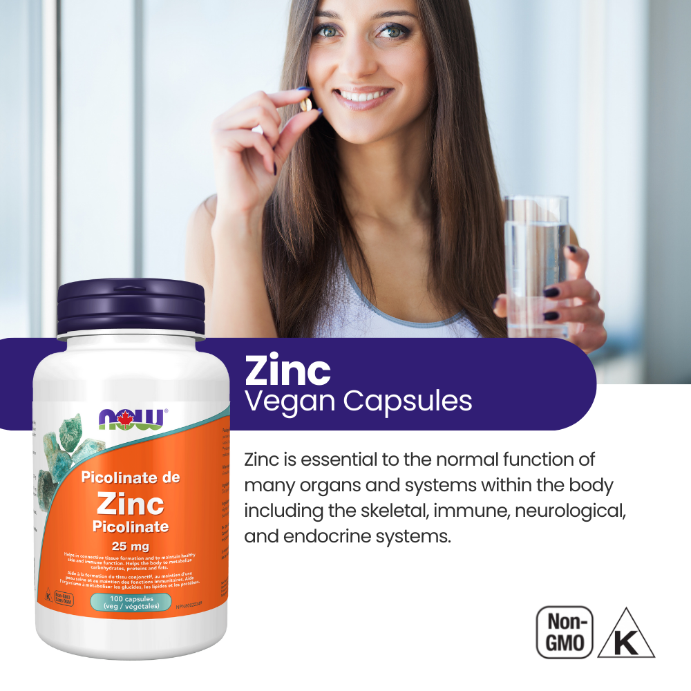 Zinc Picolinate 25 mg 100 Veggi Caps