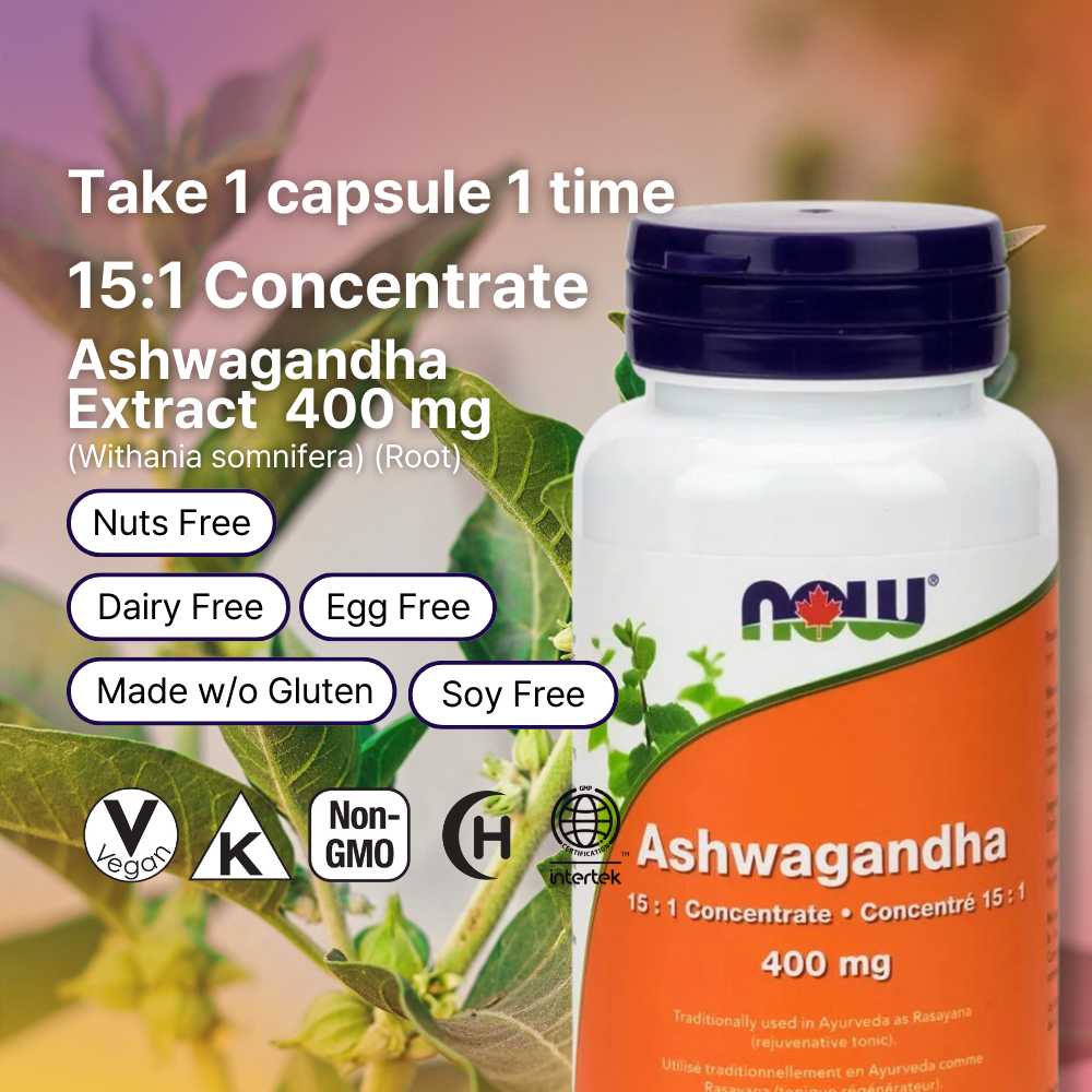 Ashwagandha Extract 400 mg 90 Veggie Caps