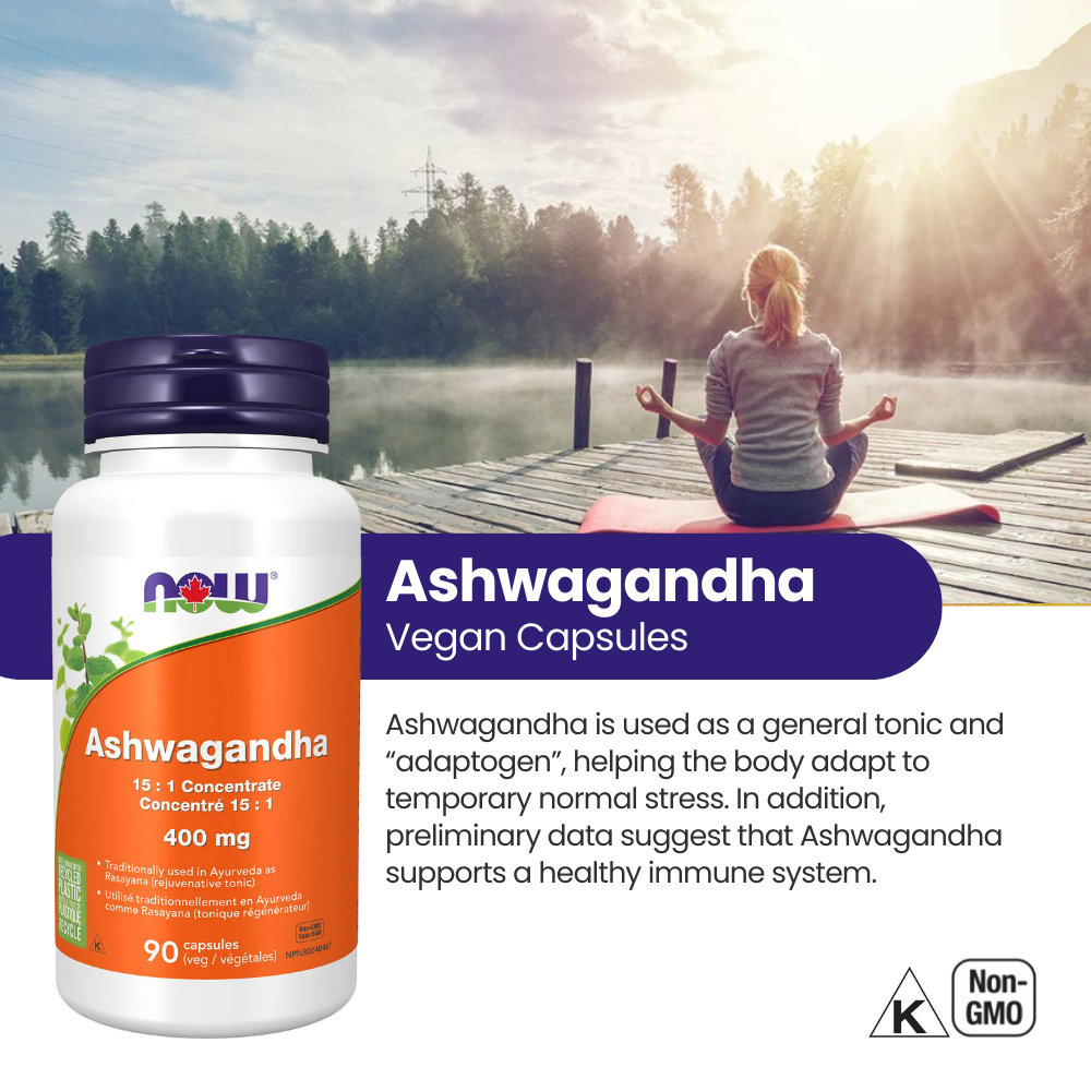 Ashwagandha Extract 400 mg 90 Veggie Caps