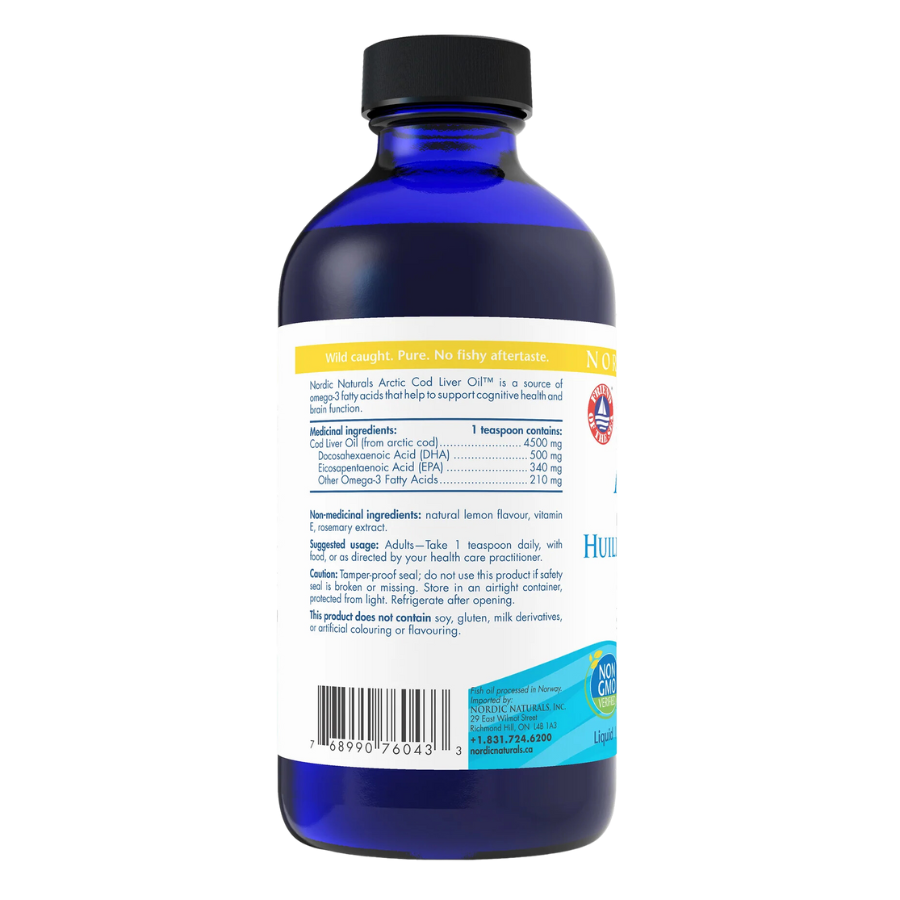 Cod Liver Oil, Lemon 237 ml