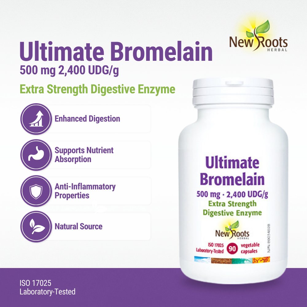 Ultimate Bromelain 500 mg Double Strength 90 Veggie Caps