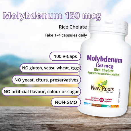 Molybdenum Rice Chelated 100 Caps