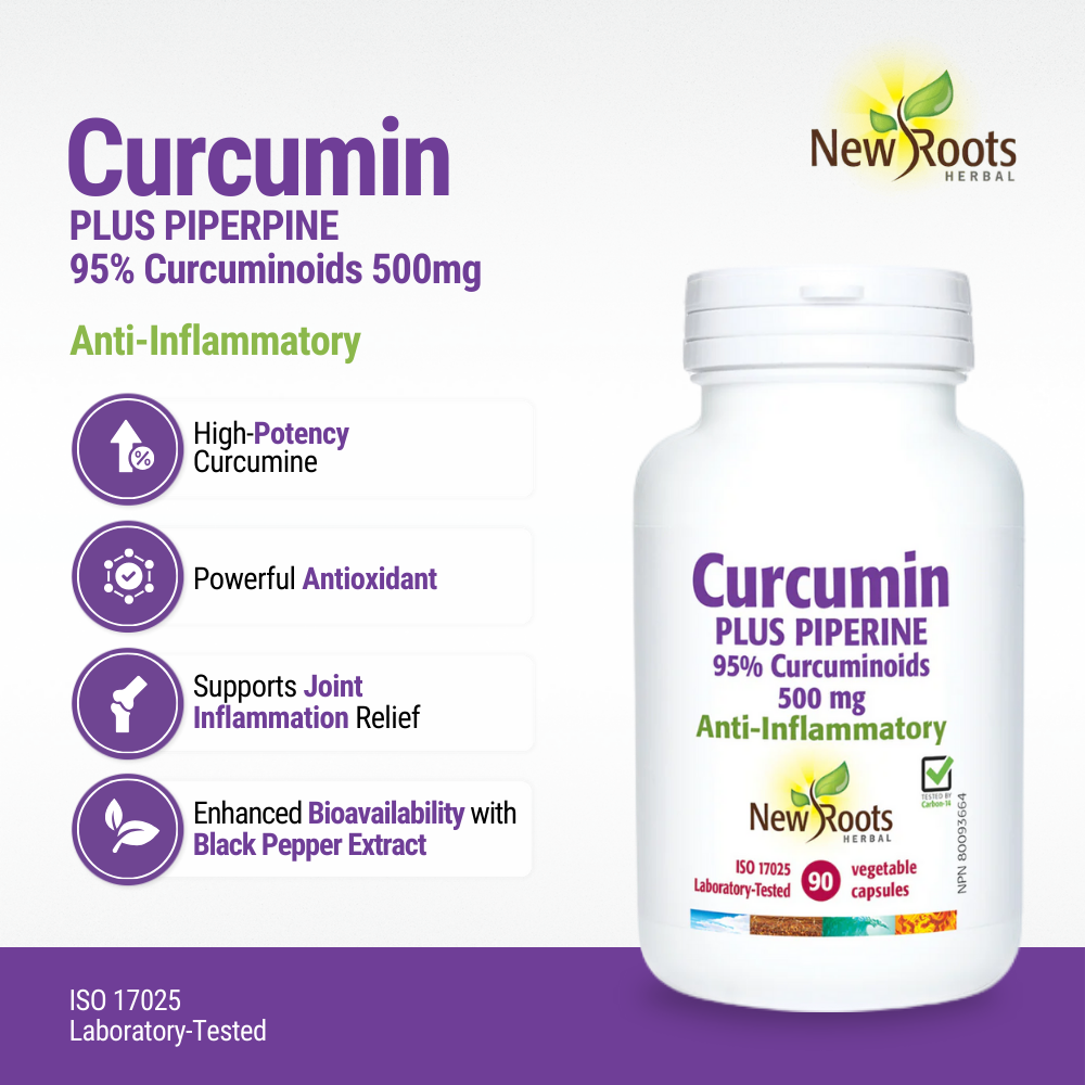 Curcumin Plus Piperine 500 mg 90 Caps