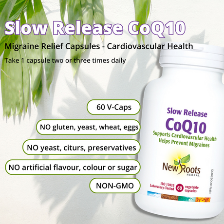 Slow Release CoQ10 100 mg 60 Caps