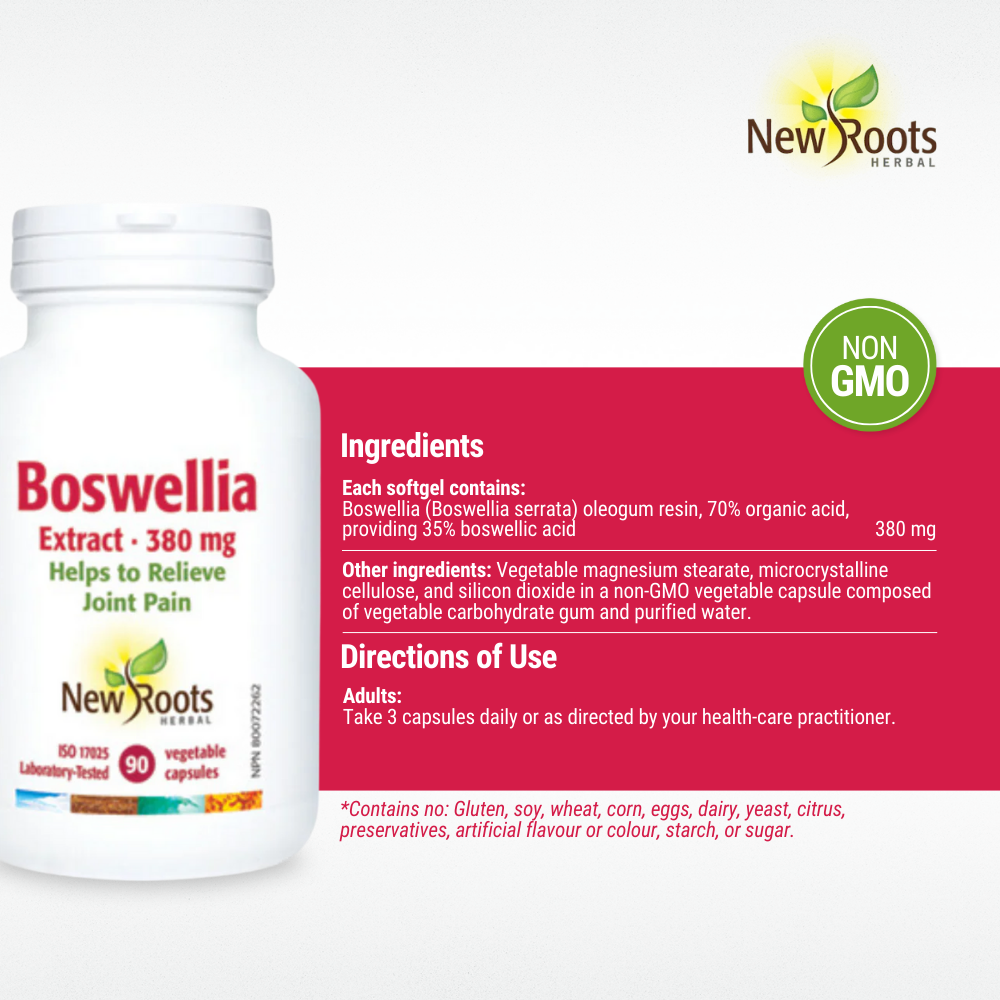 Boswellia Extract 380 mg, 90 Veggie Caps