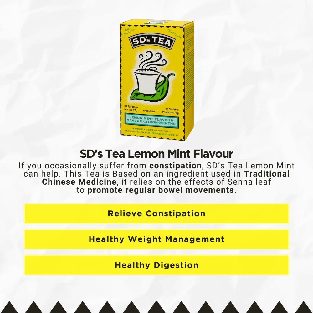 SD's Tea Lemon Mint Flavour 30 Tea Bags