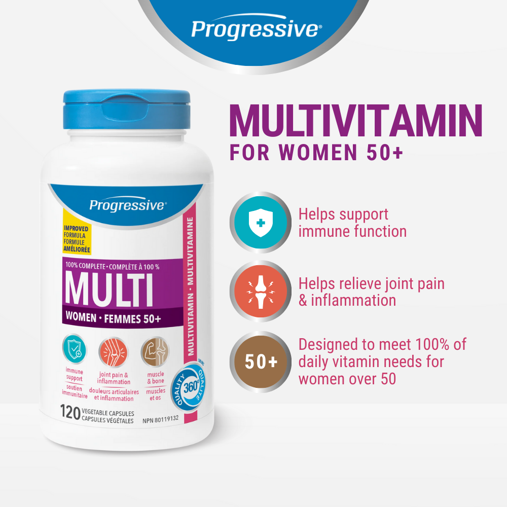 Multivitamin For Adult Women 50+ 120 Veggie Caps