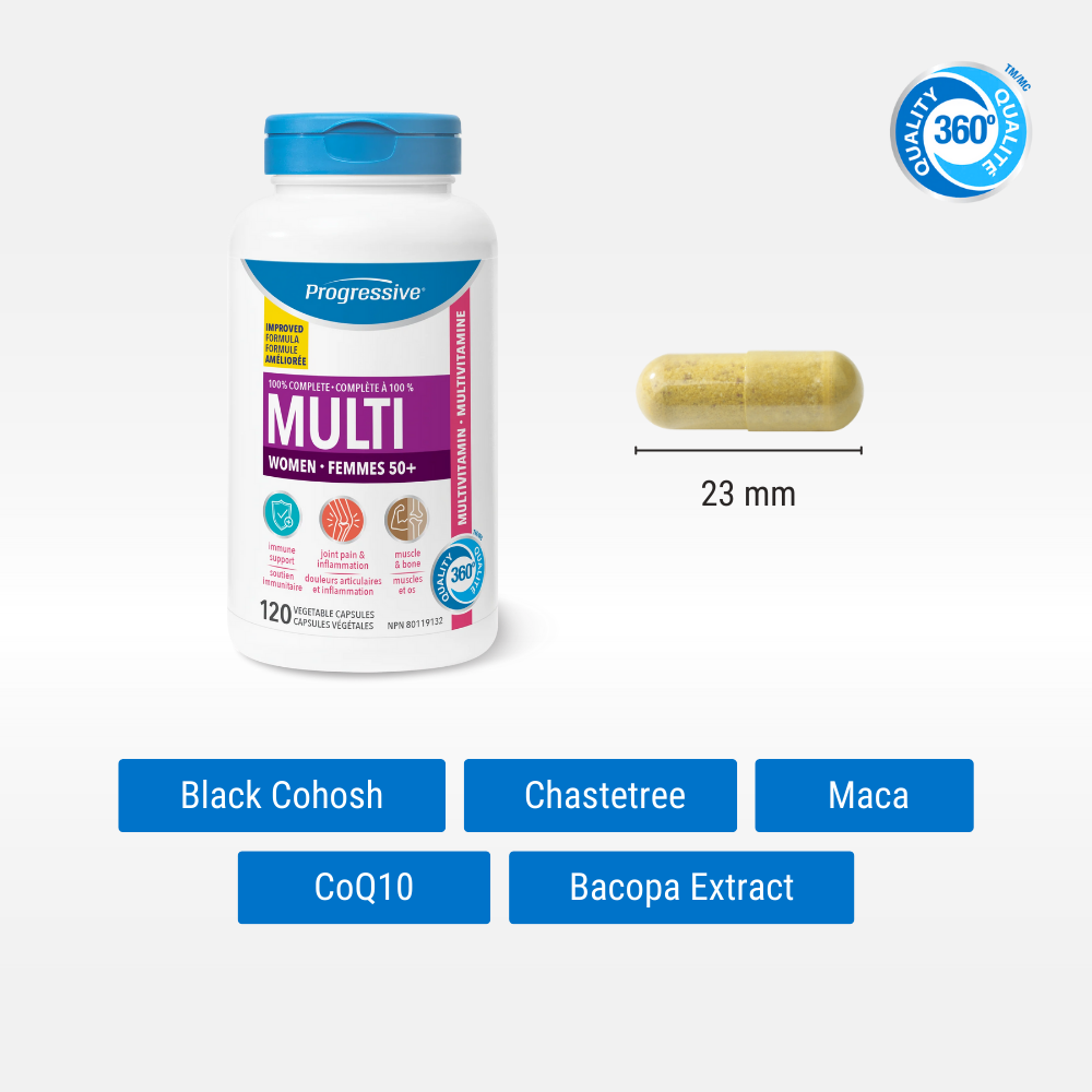 Multivitamin For Adult Women 50+ 120 Veggie Caps